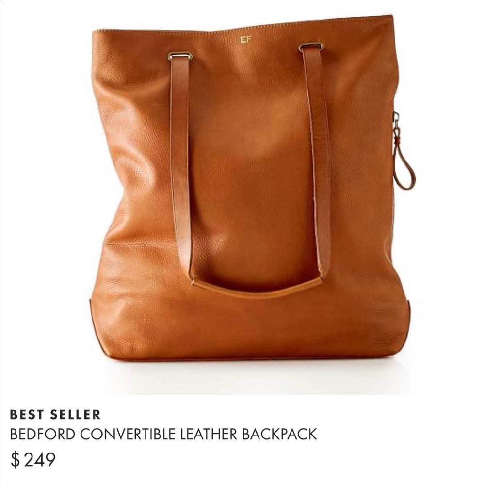 Mark & Graham leather convertible backpack